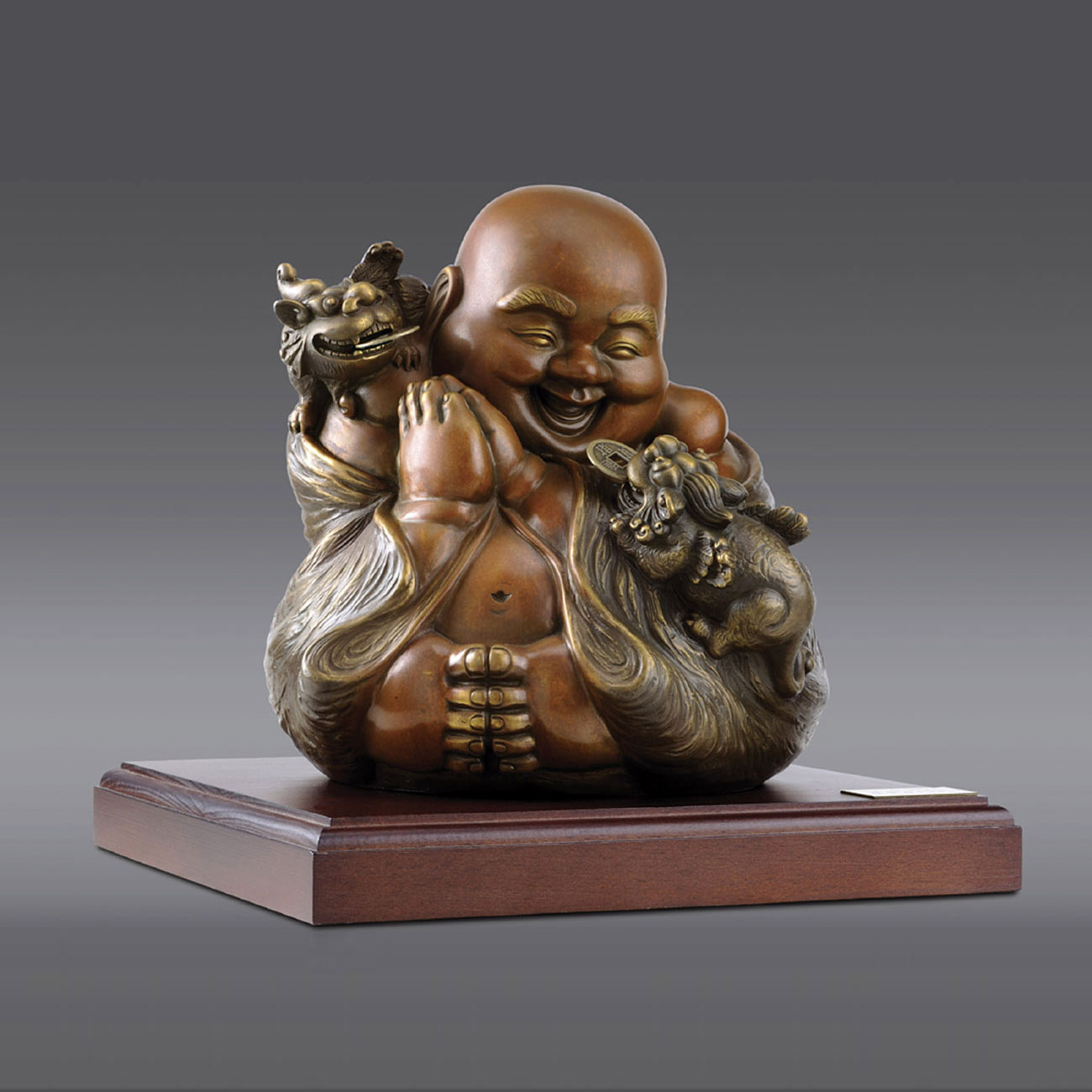 福慧雙修 Smart and Happiness - 台灣藝術家 | 台灣銅雕 | 台灣禮品 | 台灣公共藝術作品 - 羅美藝術坊 | 羅廣維